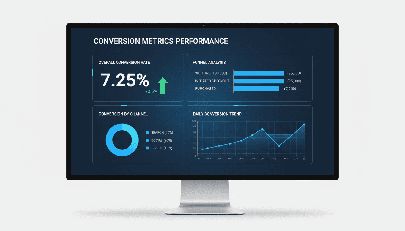 Conversion rate optimization analytics and performance tracking