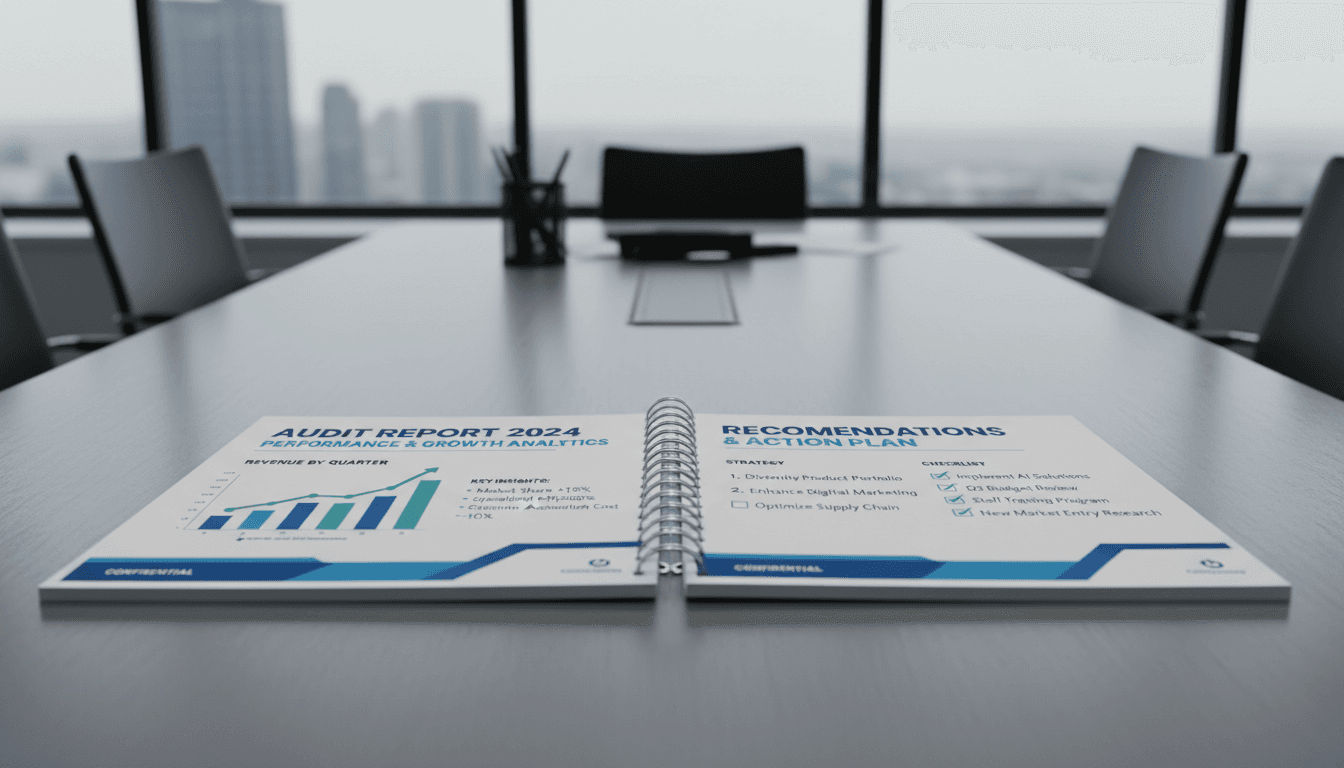 Store audit report with conversion improvement recommendations