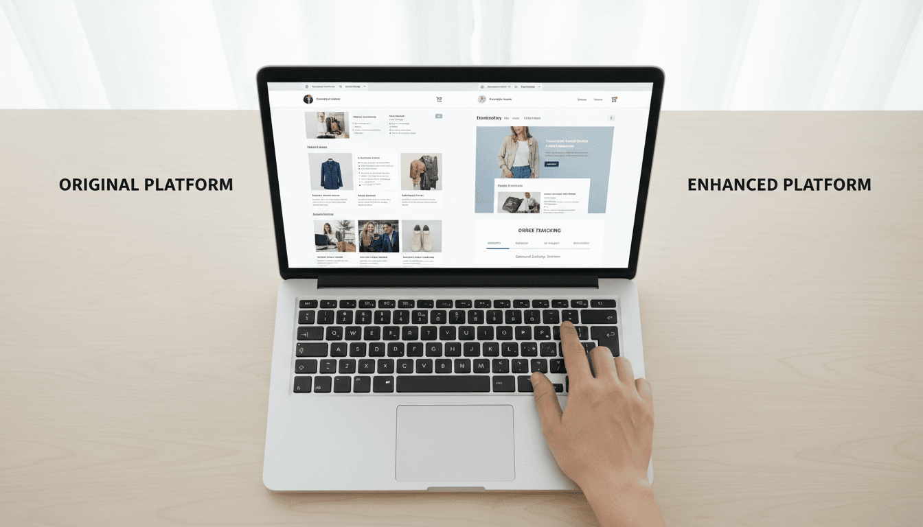 Professional Shopify store redesign example with improved product presentation