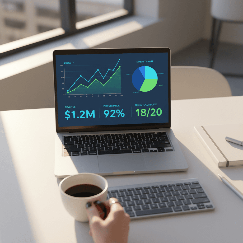 Shopify store dashboard with conversion metrics